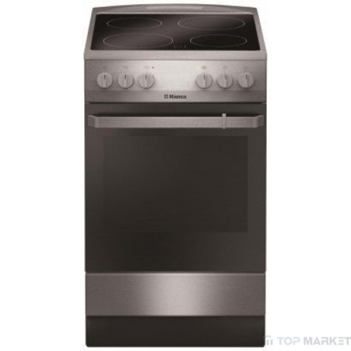 Голяма готварска печка Hansa FCCX 680009, 65л, стъклокерамичен плот